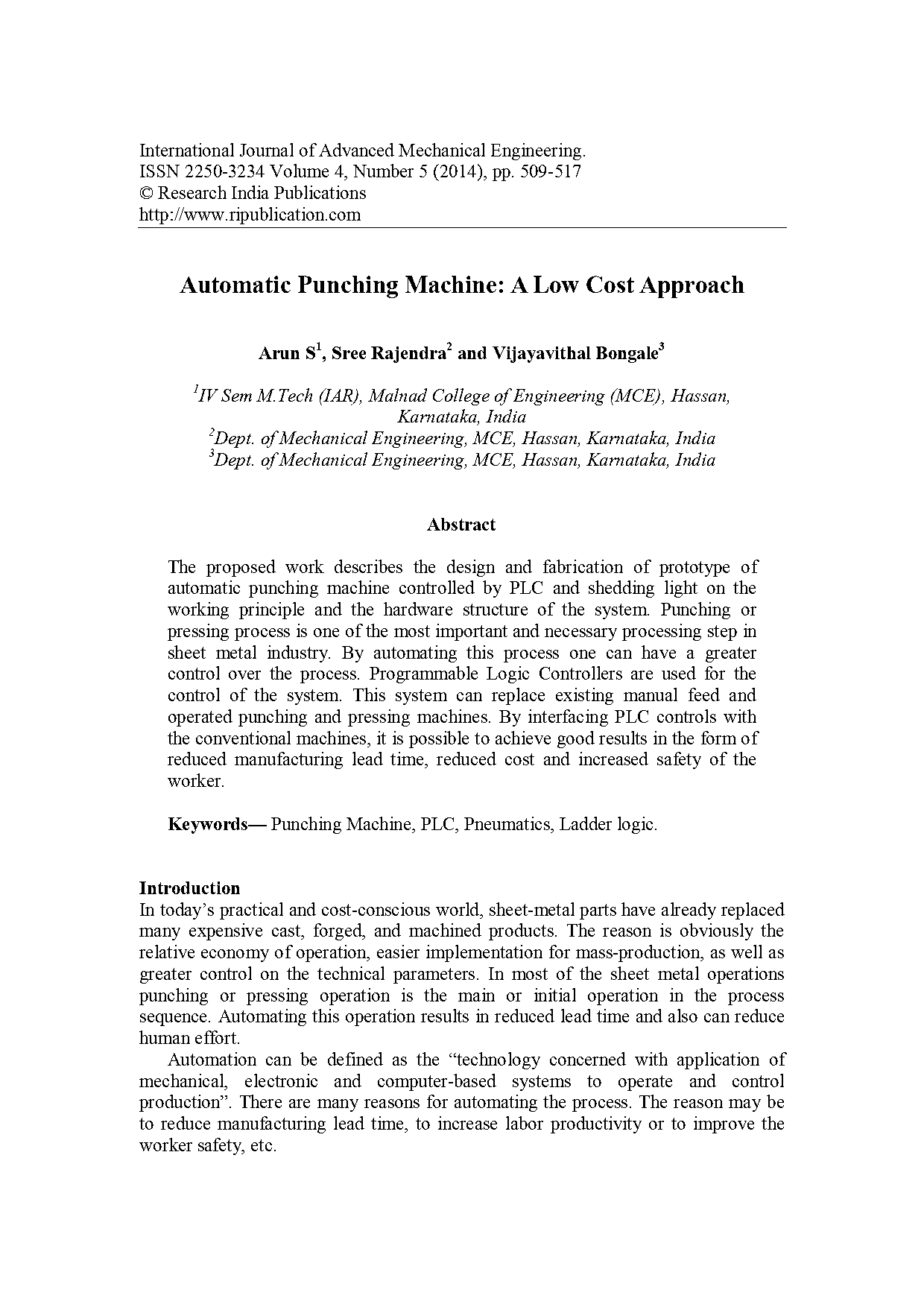 pneumatic punching machine project report pdf